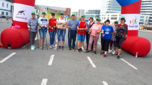 Клуб «Долгожитель» принял участие в краевой акции «10 000 шагов к жизни».